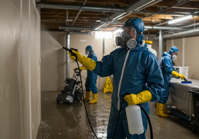 Basement Sanitization and Antimicrobial Treatment process in Chualar, CA