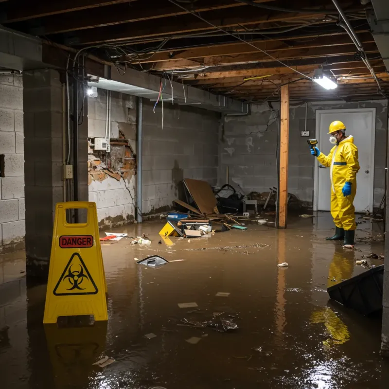 Flooded Basement Electrical Hazard in Chualar, CA Property